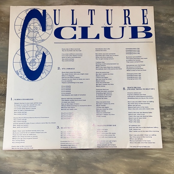 CULTURE CLUB VINYL RECORD COLOUR BY NUMBERS ORIGINAL WITH HYPE - Picture 6 of 8